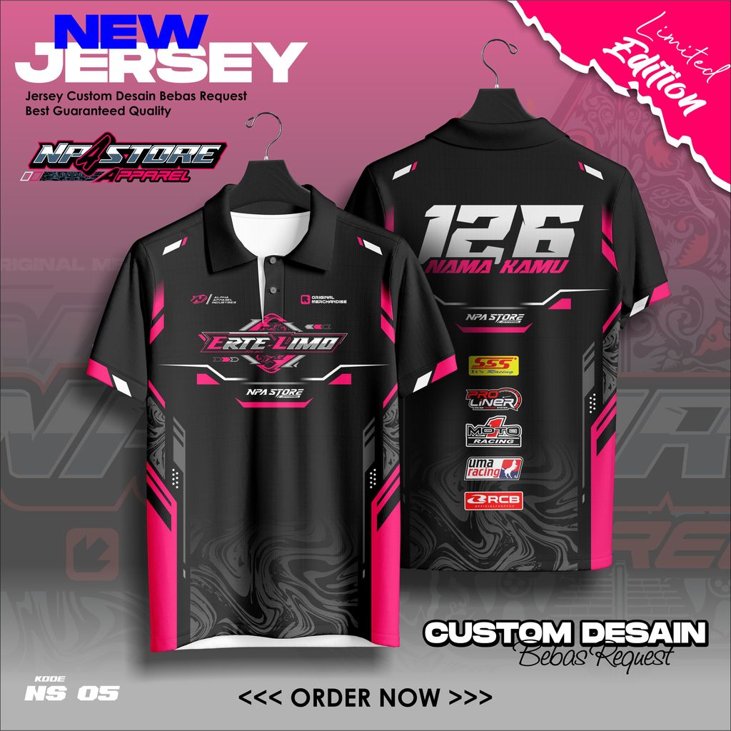 Jual JERSEY RACING CUSTOM KERAH FULL PRINTING BISA TAMBAH NAMA NOMOR ...