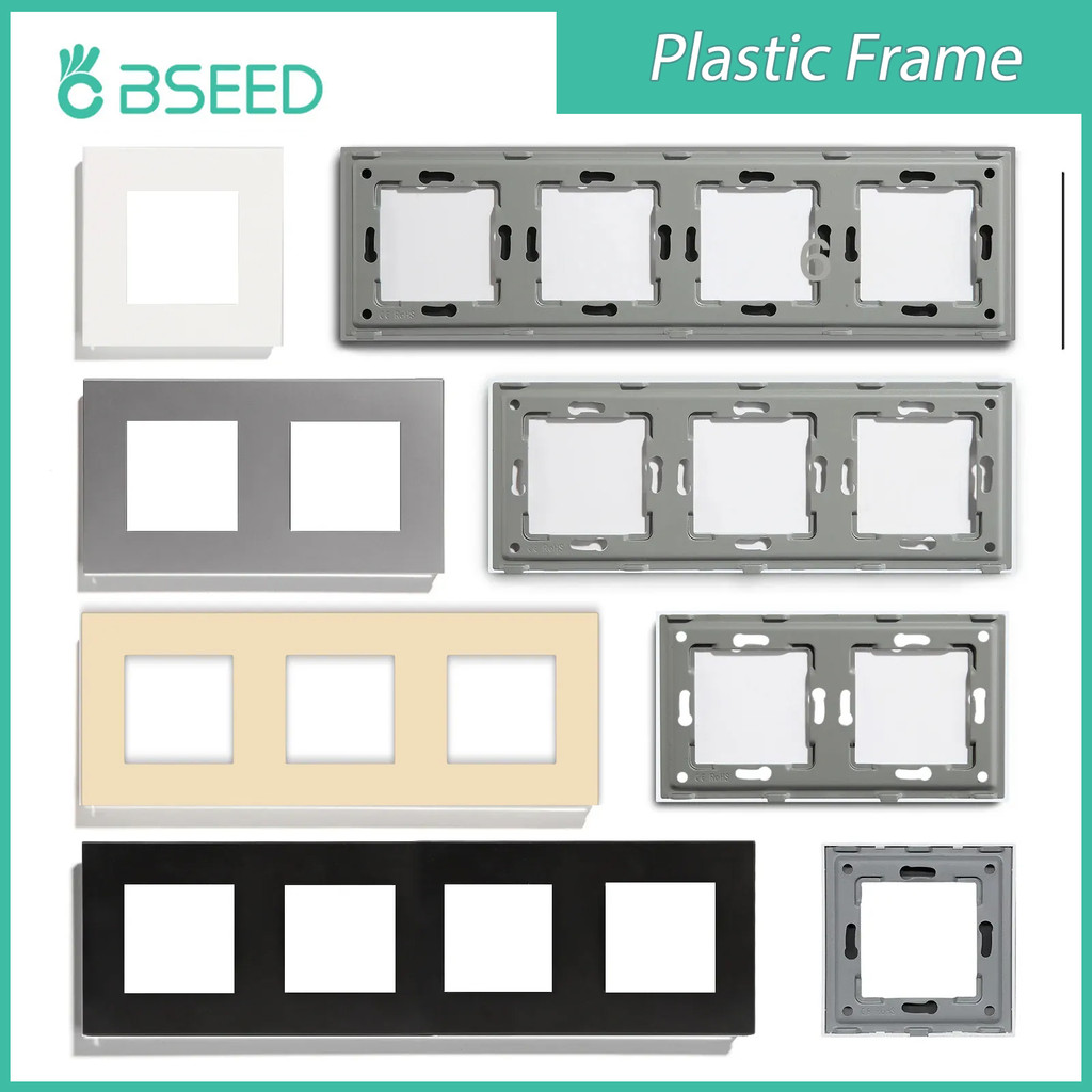 Jual BSEED Only Plastic Frame Panel Single Double Frames Wall Socket ...
