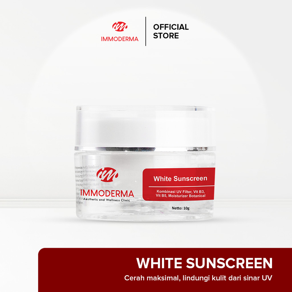 Jual IMMODERMA White Sunscreen |Sunscreen Mencerahkan Wajah Spf 50 PA ...