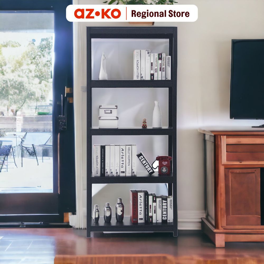 Jual AZKO Krisbow Rak Besi 5 Tingkat - Hitam Storage Rack Metal Tempat ...