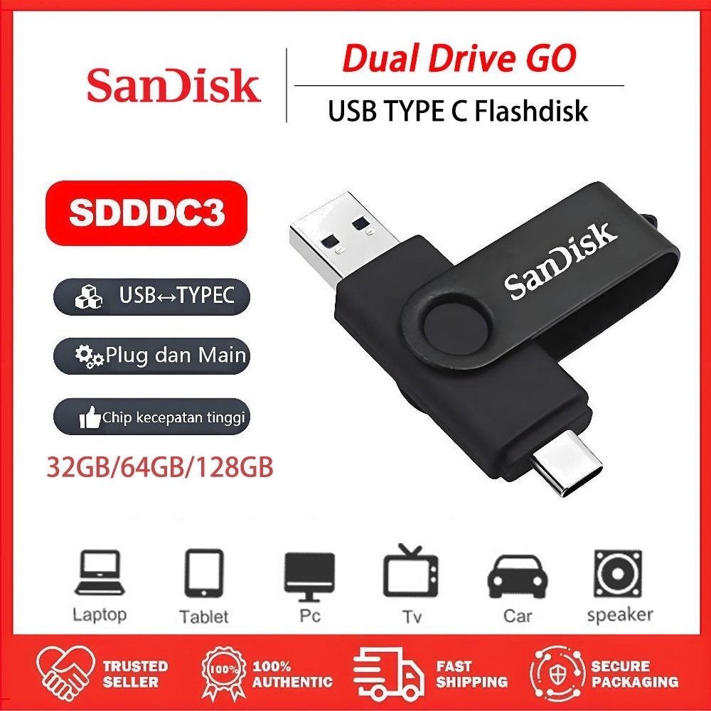 Jual Flashdisk OTG Type C 150MB/s High-Speed USB 3.0 Gen 1 Dual Drive ...