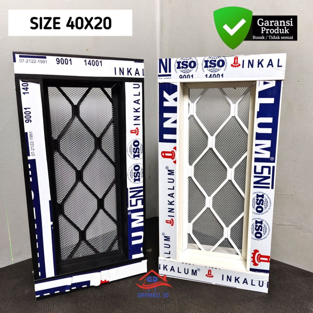 Jual MeeTeu Loster Lubang Angin Alumunium Ukuran 40X20 Roster Boven ...