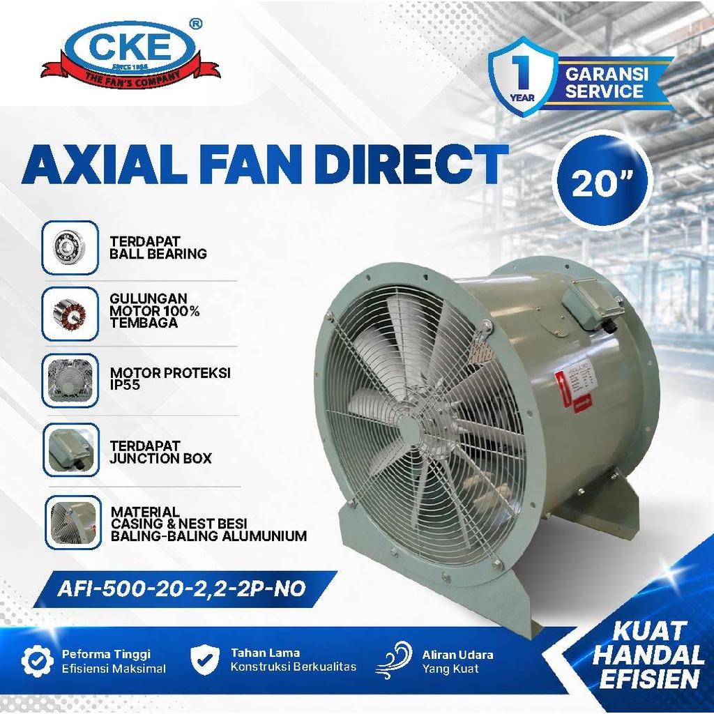 Jual CKE Axial Fan Direct 20 Inch AFI Series 2.2kW 380V Exhaust Fan ...