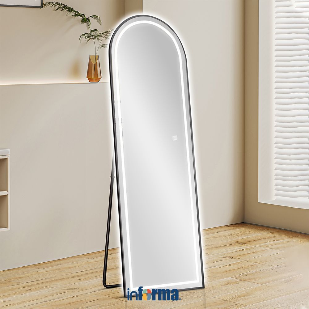 Jual Informa 40x150 cm Cermin Lantai - Hitam Standing Mirror Cermin ...