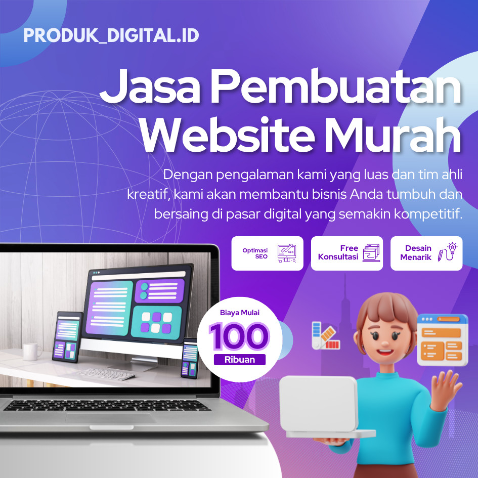 Jasa Pembuatan Website Profesional (Landing Page, Comprof, Toko Online, dll) Termurah se-Indonesia