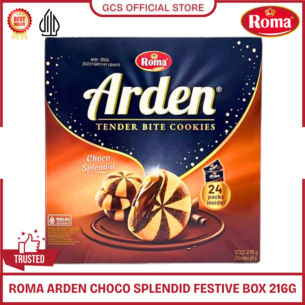 Jual Roma Arden Cookies Choco Splendid Festive Box 216g | Shopee Indonesia