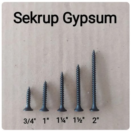 Jual Sekrup Gypsum / Skrup Baja / Skrup Plafon / Baut Gypsum / Baut ...