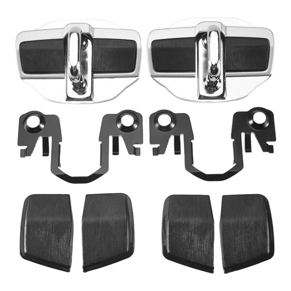 Besuso 2-Pack Car Door Lock Buckle Cover - Zinc Alloy & ABS Stabilizer Protector For Toyota/Lexus Models