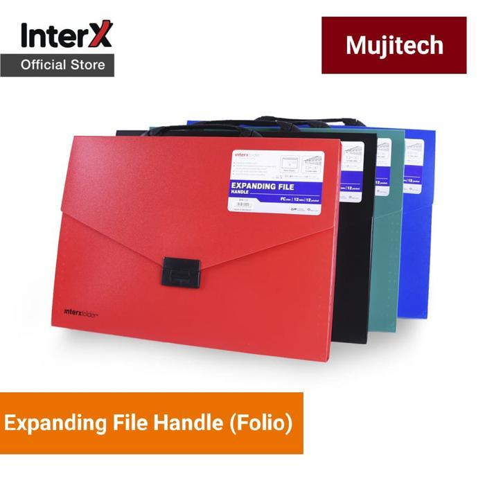 Jual INTERX EXPANDING FILE WITH HANDLE FOLIO TAS DOKUMEN MAP SEKAT ...