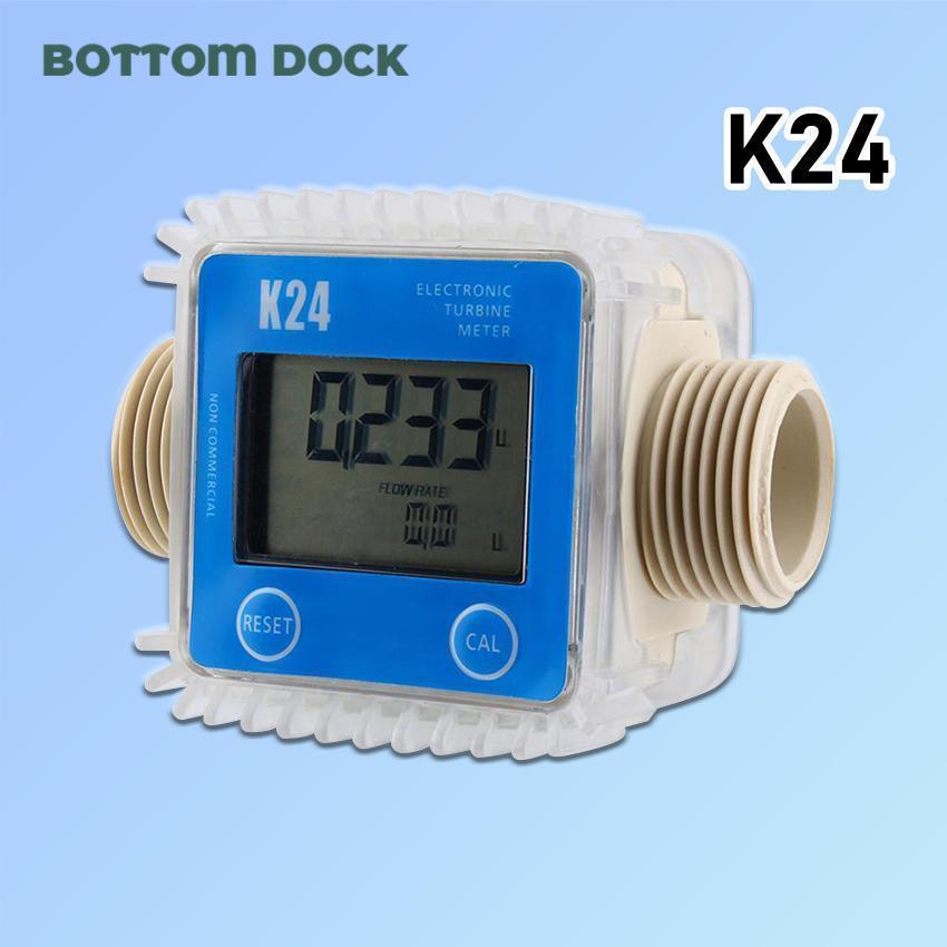 Jual BOTTOM DOCK Turbine Digital Flow Meter K24 Fuel Diesel K-24 Air ...