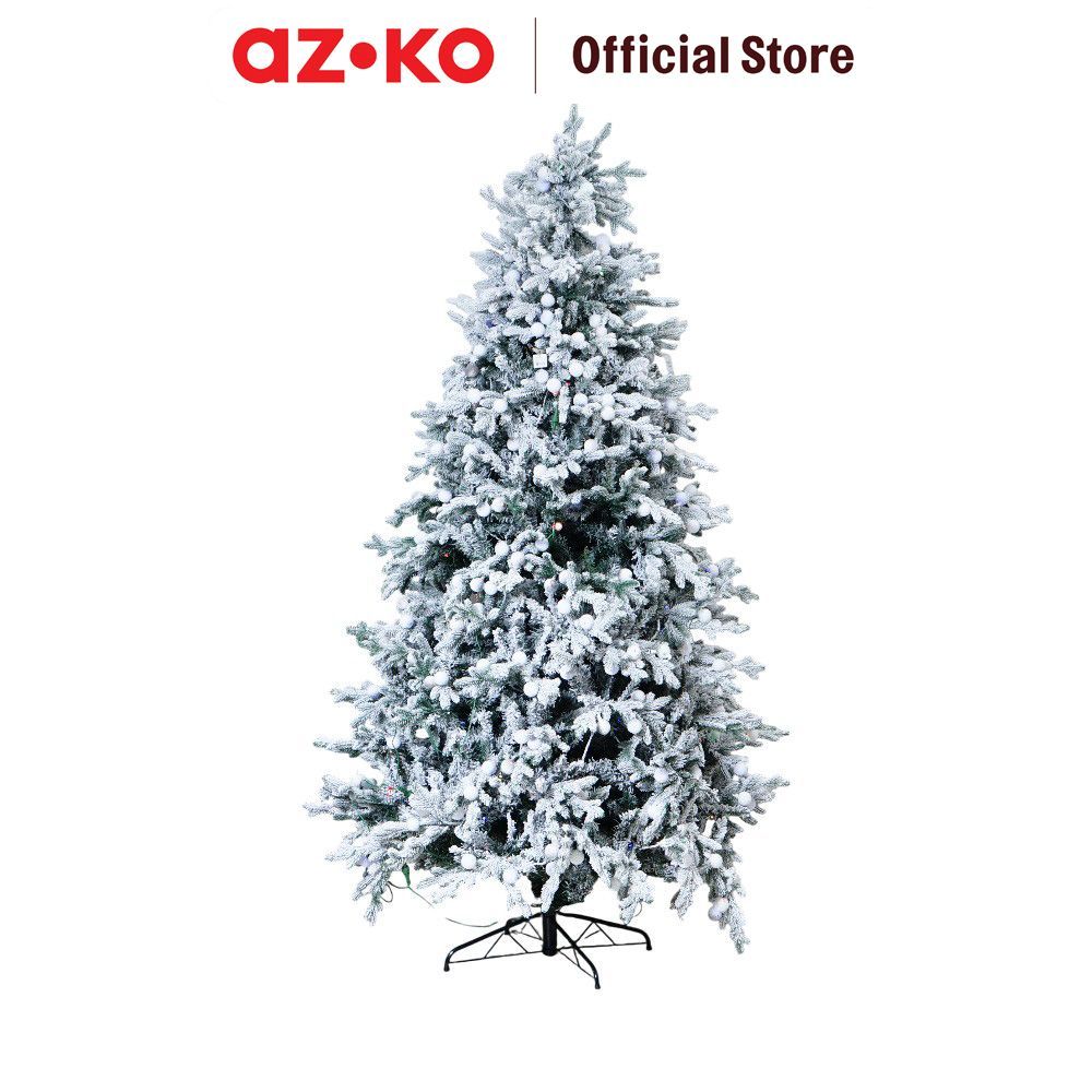 Jual AZKO Noelle 240 cm Pohon Natal Christmas Prelit Heavy Snow - Hijau ...
