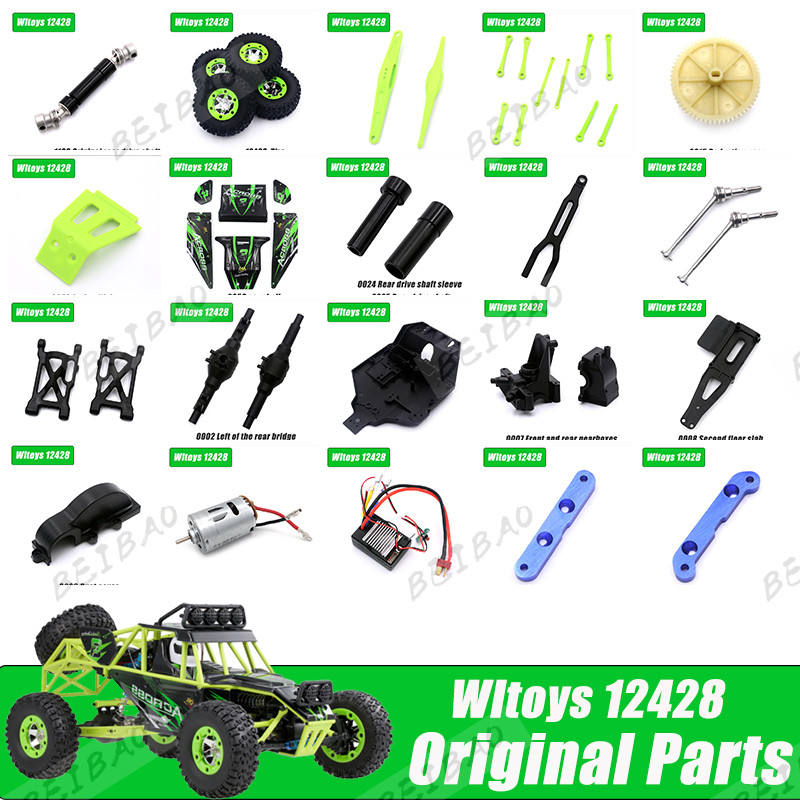 Jual 12428 Original Parts 0001-0050 Wltoys 12427 12423 RC Car Spare ...