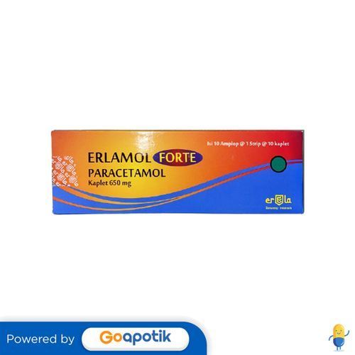 Jual Erlamol Forte 650 Mg Box 100 Kaplet | Shopee Indonesia