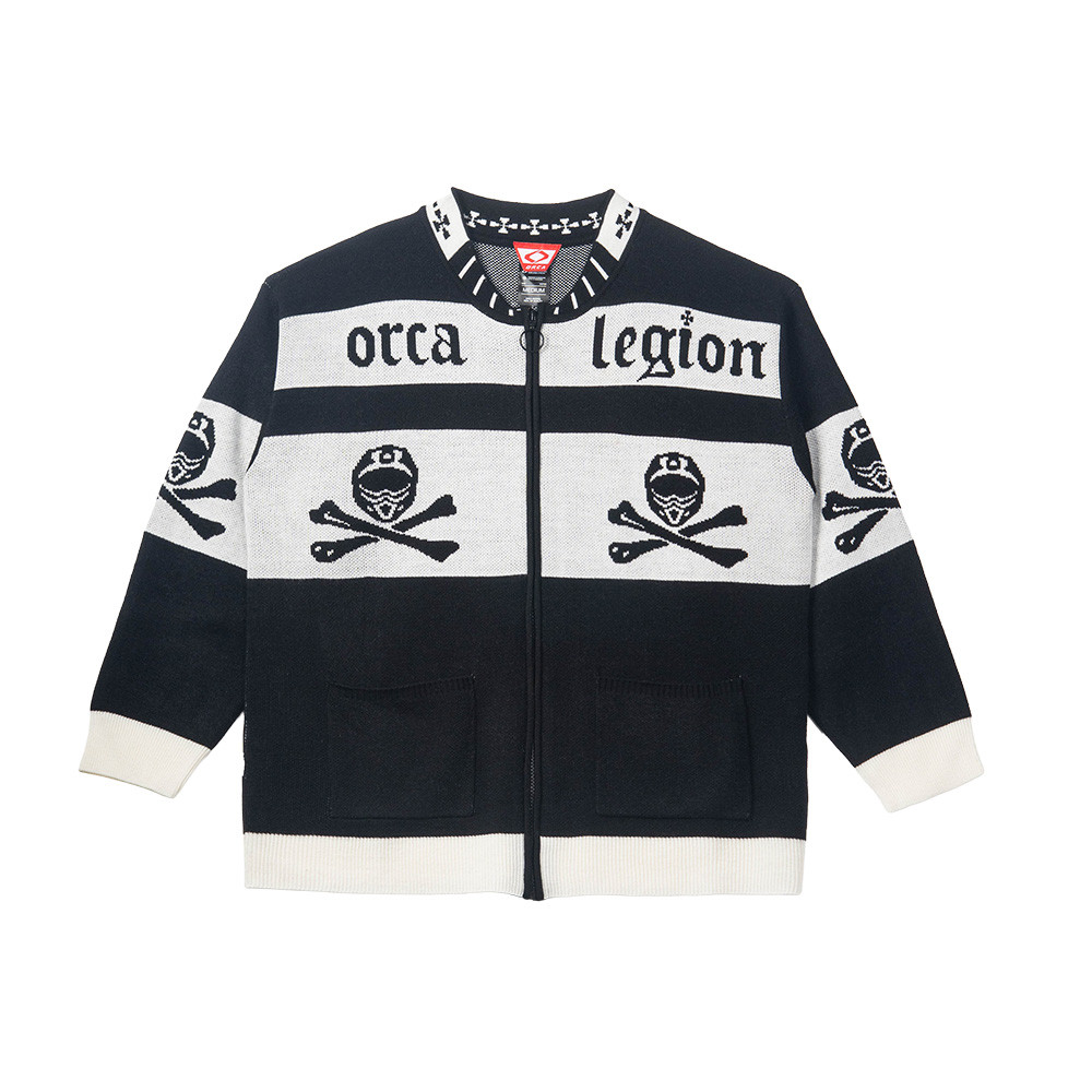 Jual Orca Powergear - Jacket Orca Avant Legion Flat Knit - Black White ...