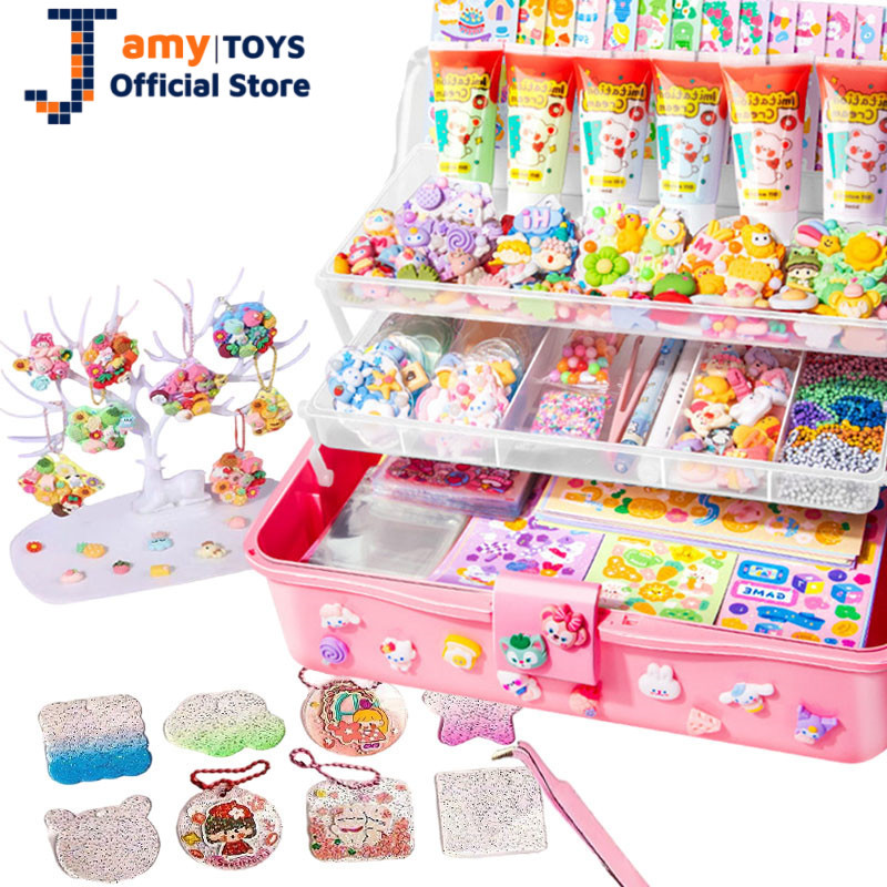 JAMYTOYS DIY Buatan Tangan Keychain Set 942Pcs Handmade Set Box Mainan Edukasi Anak
