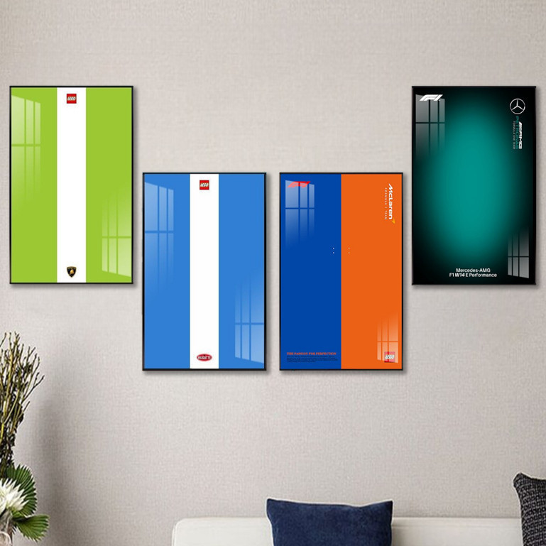 Jual Bingkai Display Hiasan Dinding Artwork Mobil / Typical Color Wall ...