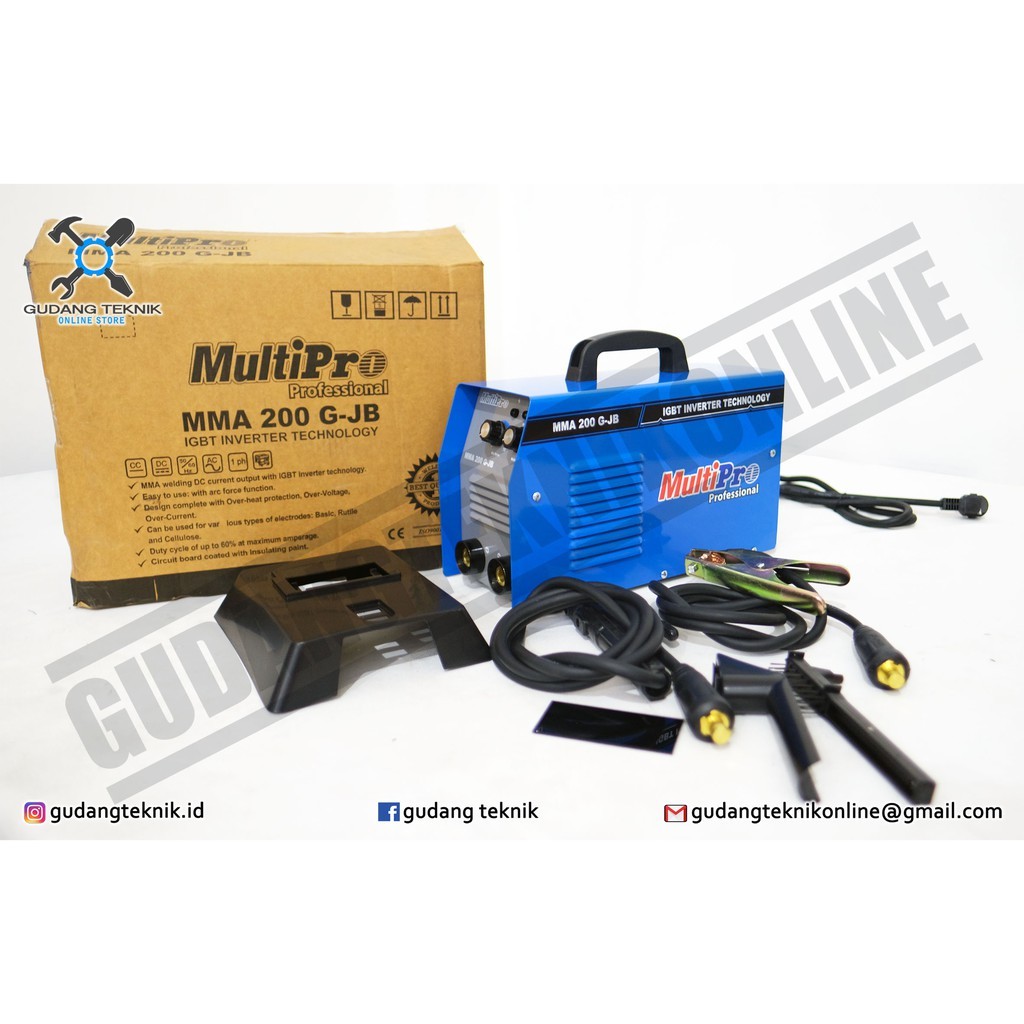 Jual MESIN LAS INVERTER TIPE : MULTIPRO MMA 200 G-JB | Shopee Indonesia