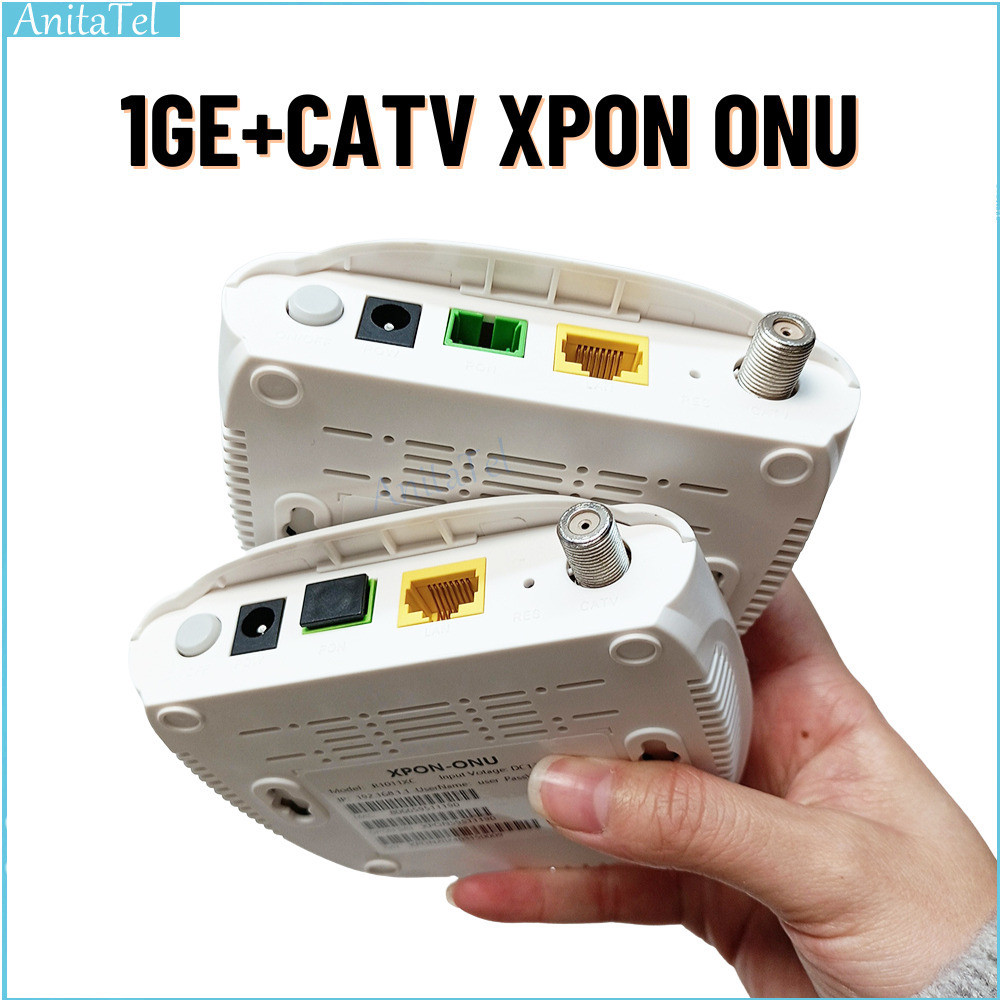 Jual XPON+CATV ONU Equipment Ftth Fiber Transmission To Rf Modem ...