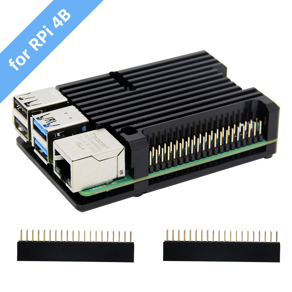 Jual Raspberry Pi 4 Model B Armor Aluminum Alloy Case/ Passive Cooling ...