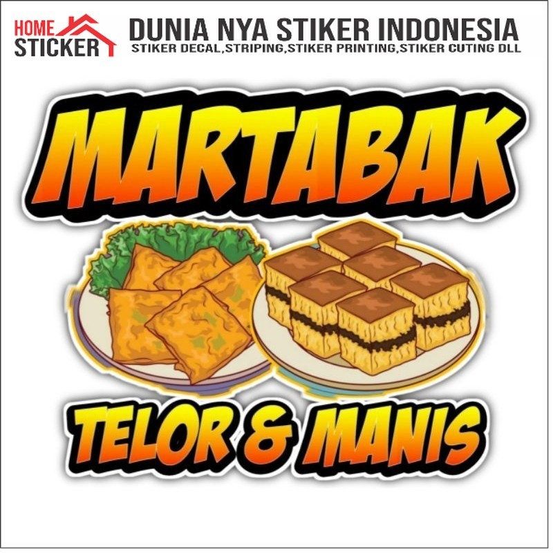 Jual Sticker Martabak Telor & Manis | Sticker Gerobak Kaca Jualan ...