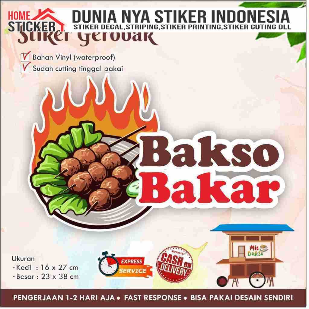 Jual Sticker Kaca Gerobak Bakso / Baso Bakar | Shopee Indonesia