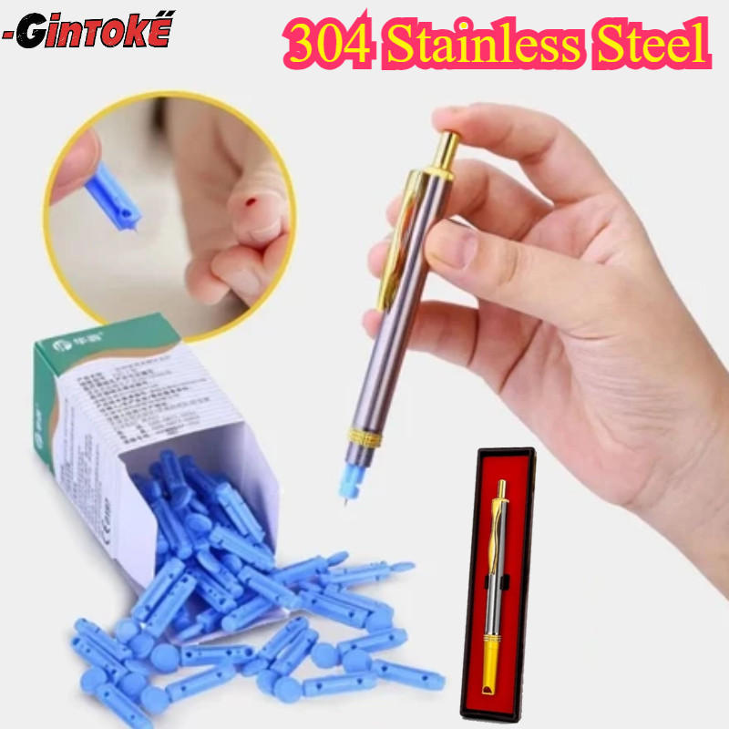 Jual Pen Lancet Bekam/ Pen Bekam Otomatis / Pena Runcing Lancing Darah ...