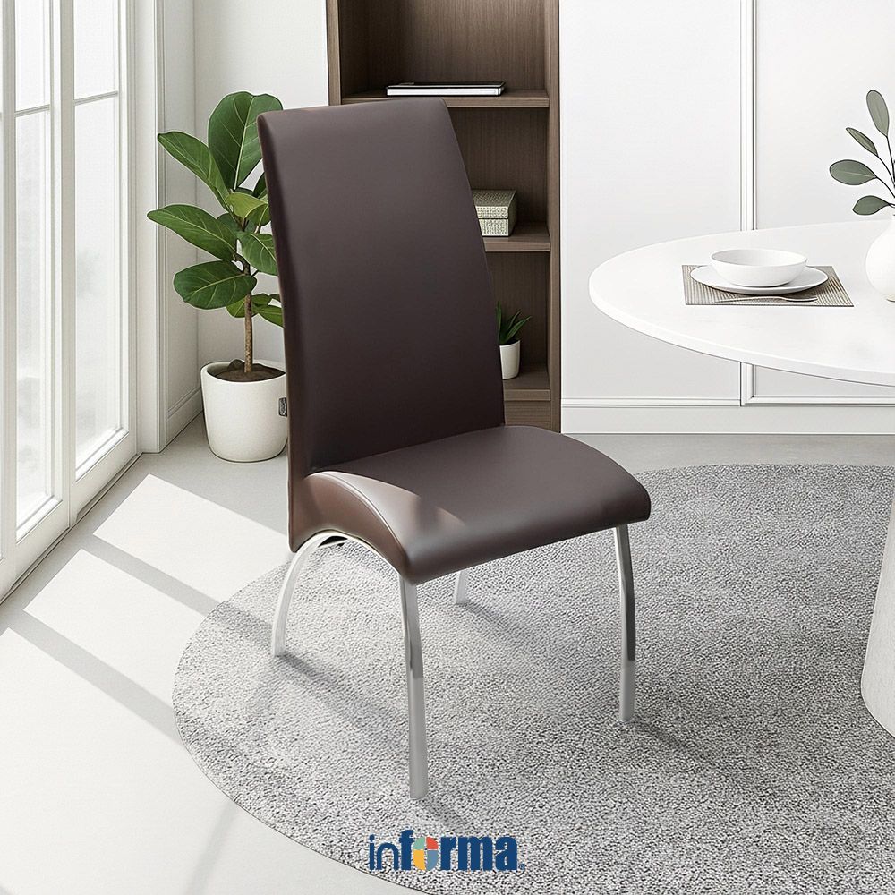 Jual Informa Neo Hobson Kursi Makan Kulit - Cokelat Dining Chair Tempat ...