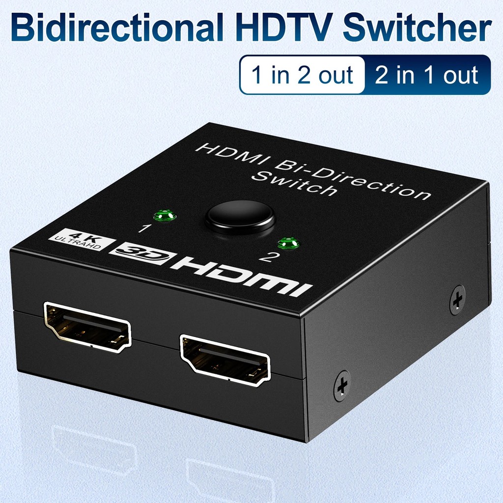 Jual HDMI Switch Bi-Directional Bolak Balik 2x1 4K 3D V1.4 Converter ...