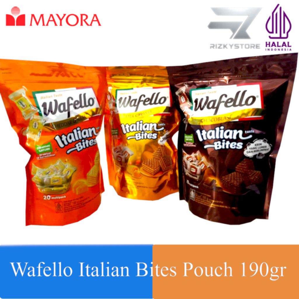 Jual Roma Wafello Bites Pouch 190 gr MAYORA | Shopee Indonesia