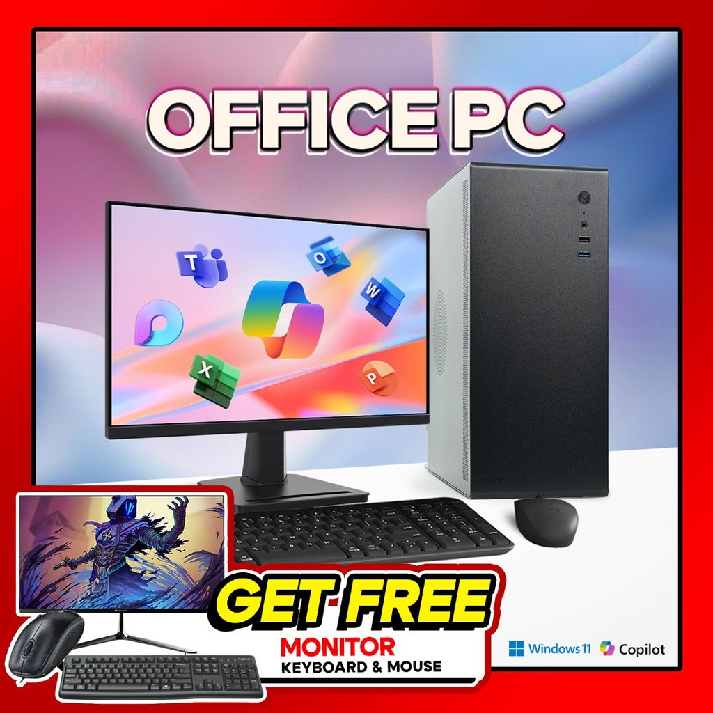 [FREE MONITOR] AGRES KOMPUTER OFFICE PC RYZEN 7 5700G 16GB 1TB RAKITAN PC ADMIN KANTOR