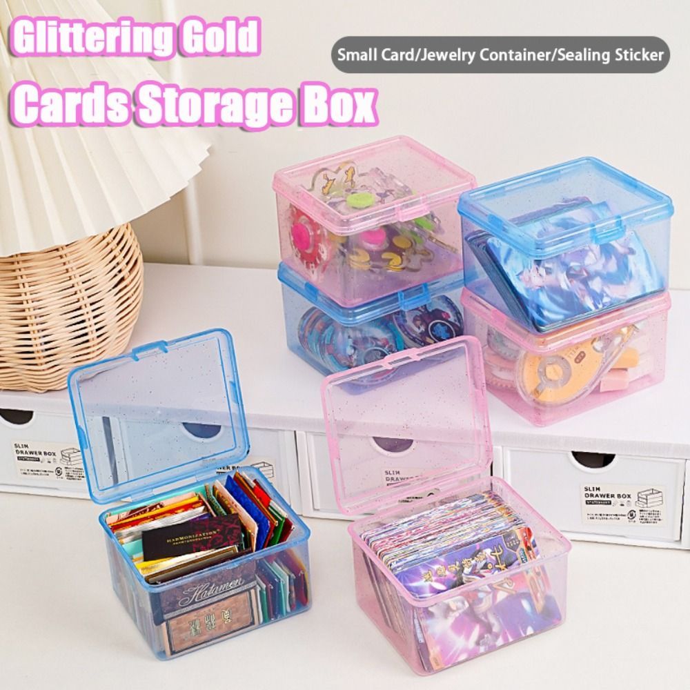 Jual Transparent Plastic Storage Box Rectangular Shape Jewelry ...