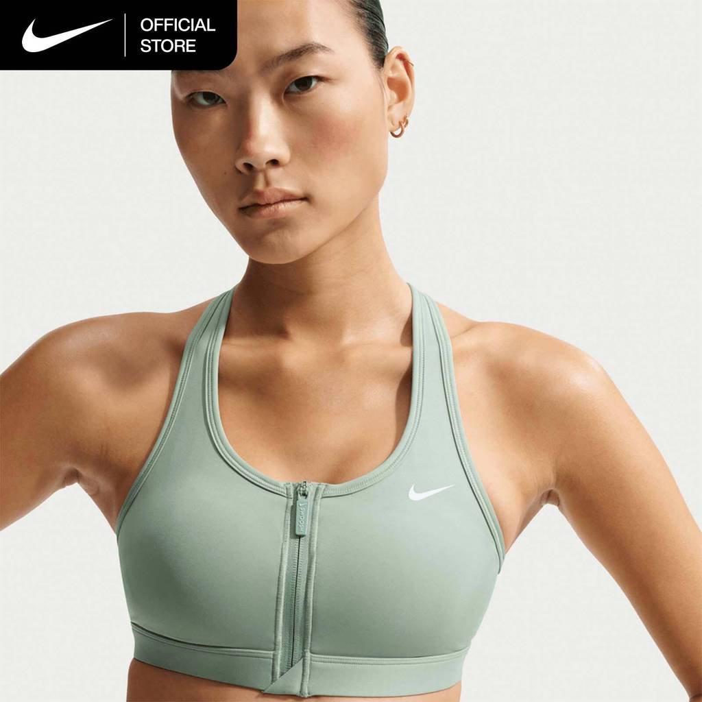 Jual Nike Women's Swoosh Front Zip Medium-Support Padded Sports Bra ...