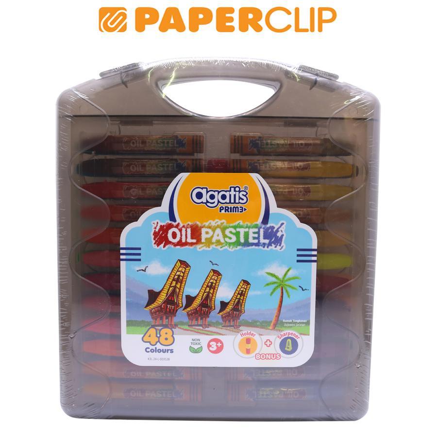 Jual CRAYON AGATIS PRIME CASE OIL PASTEL 48C GPOH-OP-4801 | Shopee ...