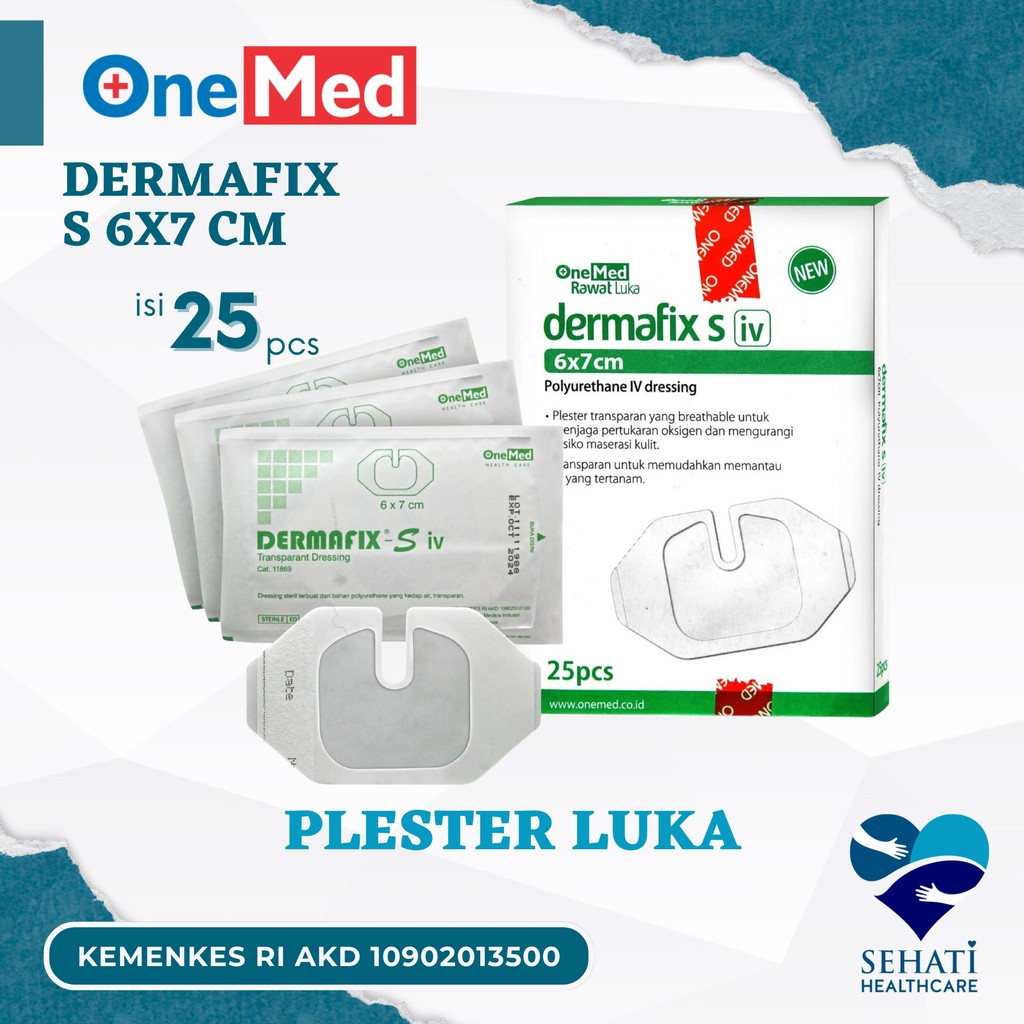 Jual Onemed Dermafix S IV 6 x 7 cm Plester Anti Air Infus Dewasa P3K ...