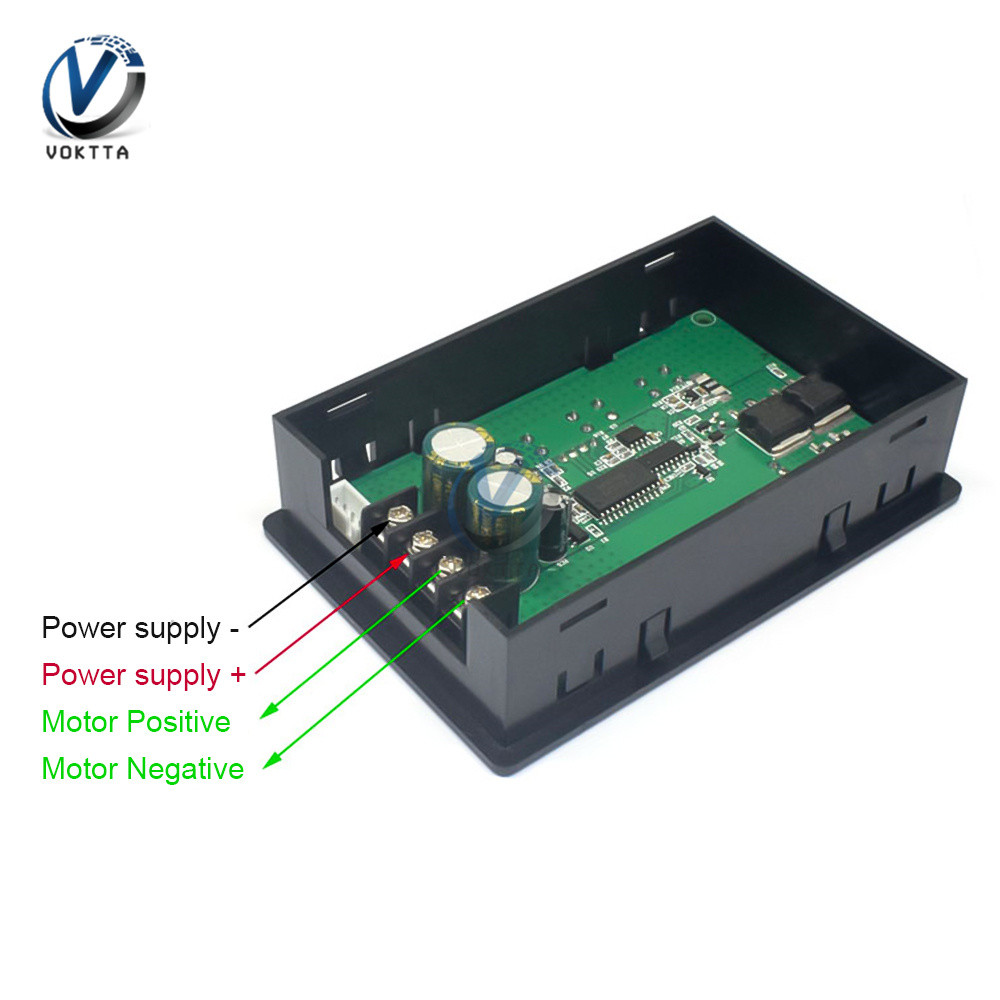 Jual PWM 30A 10V-55V DC Motor Controller Speed Regulation Speed Meter ...