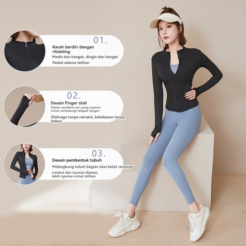 Sofyamartt Jaket Anti UV SPF 50+ - Jaket Olahraga Wanita Sofyamartt foto 6