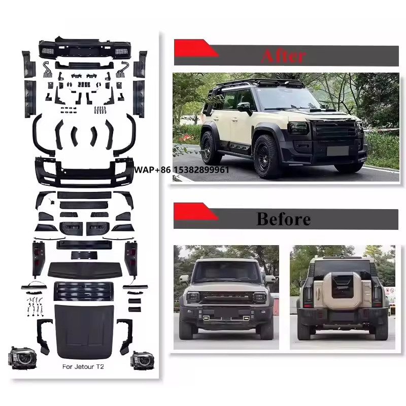 Jual Jetour T2 Accessories Upgrade Defender Style Body Kit with Roof ...