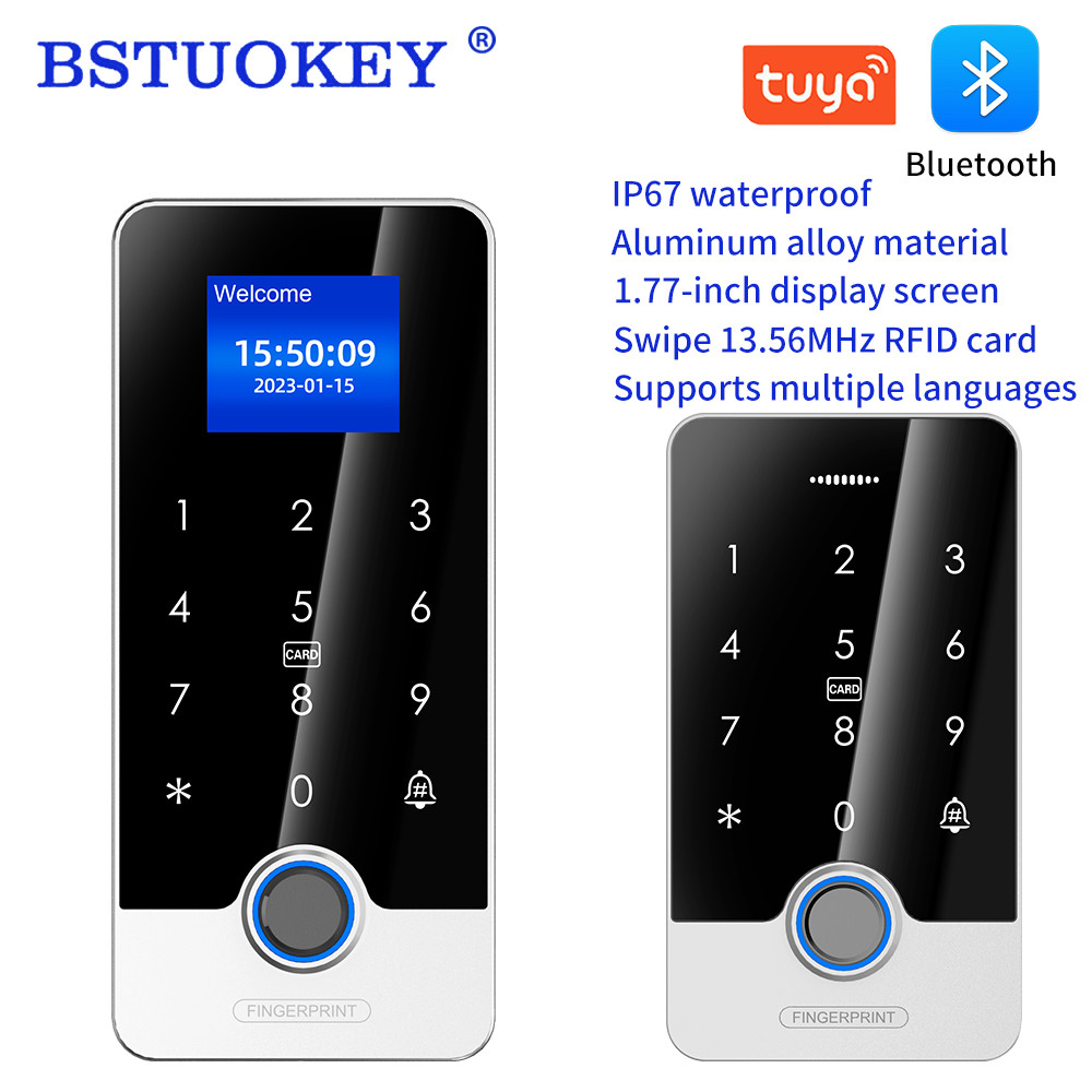 Jual Metal Fingerprint Door Access Control System with Tuya APP RFID ...