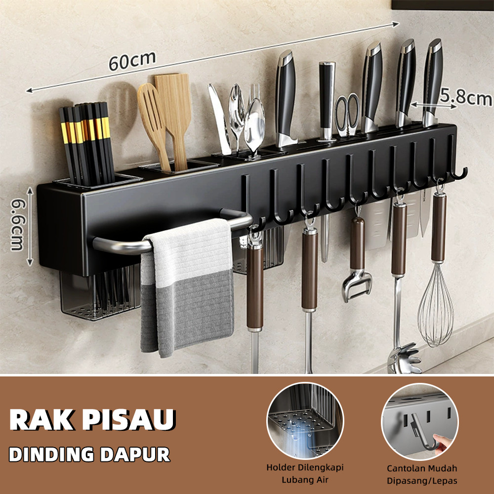 Jual Rak pisau dinding Dapur Stainless Steel Rak Gantung Dapur ...