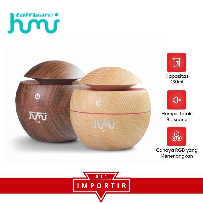 Jual TAFFWARE HUMI Air Humidifier Mini Ultrasonic Aroma Diffuser 130ml ...