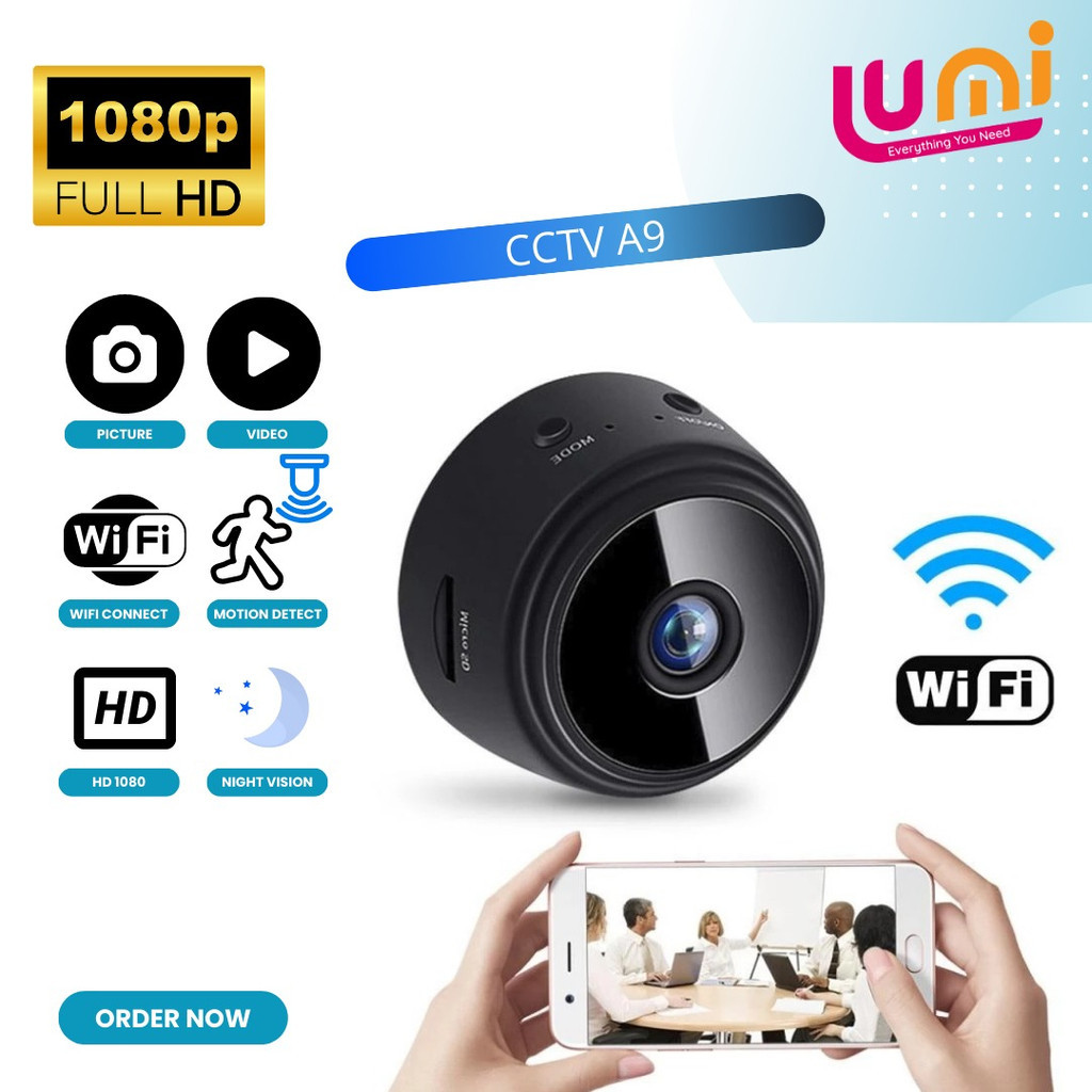 Jual ABS - CCTV Wireless A9 Mini Smart Camera Wifi HD 1080P Micro v380 ...