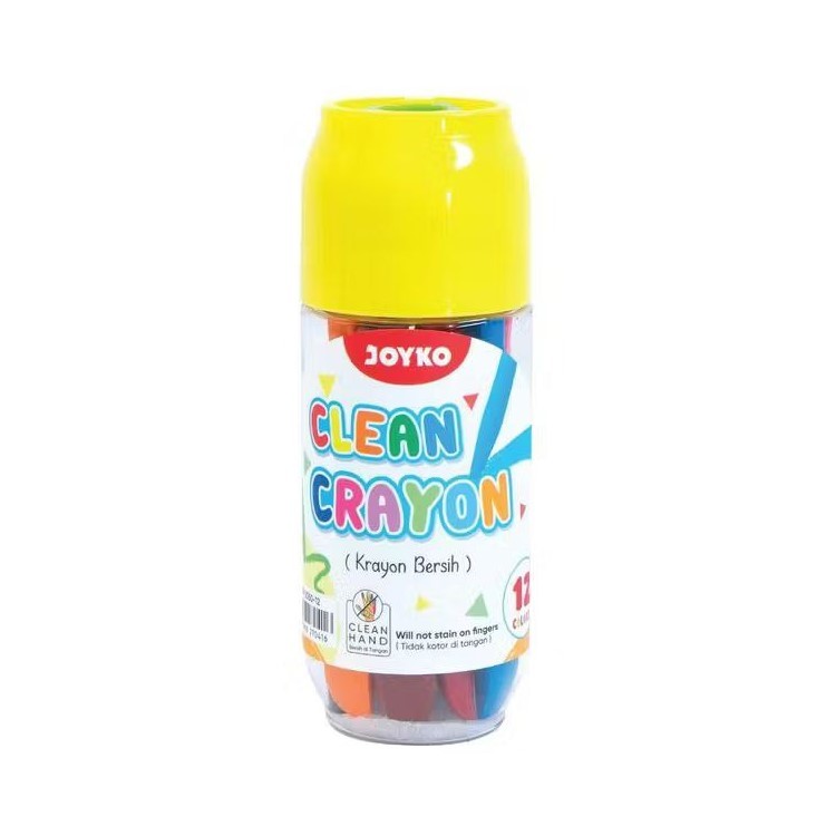 Jual Clean Crayon / Krayon Bersih Bisa Dihapus - Joyko CLCR-2050 12 ...
