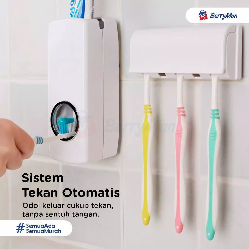 Dispenser Odol dan Tempat Sikat Gigi