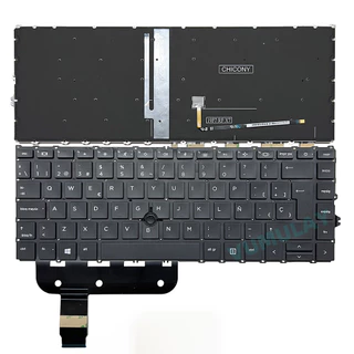 Palmrest With Backlit Keyboard For HP Zbook Firefly 14 G7 G8 - Gray
