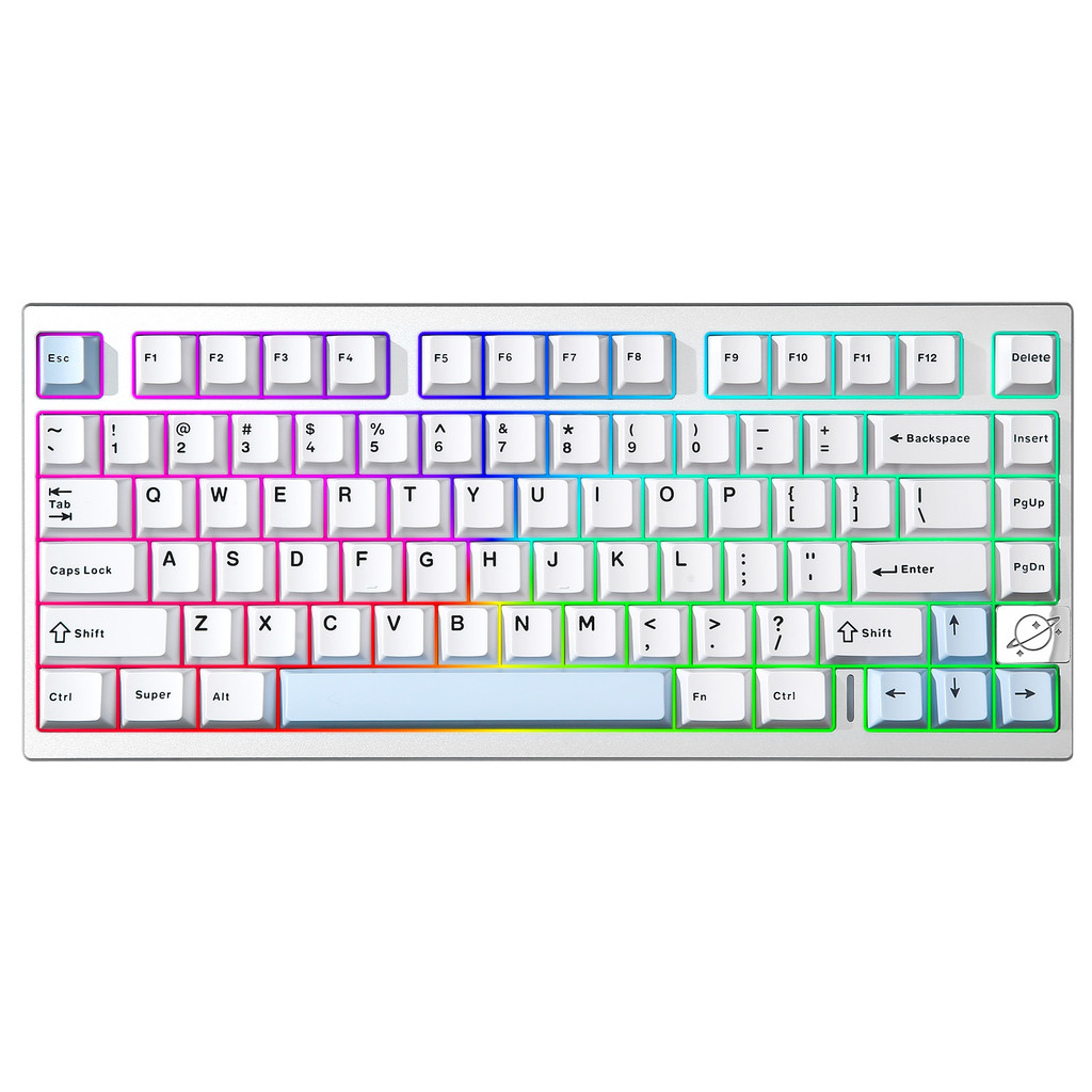 Jual AL75 PRO Silver Aluminum Wireless Gaming Keyboard, 75% Mechanical ...