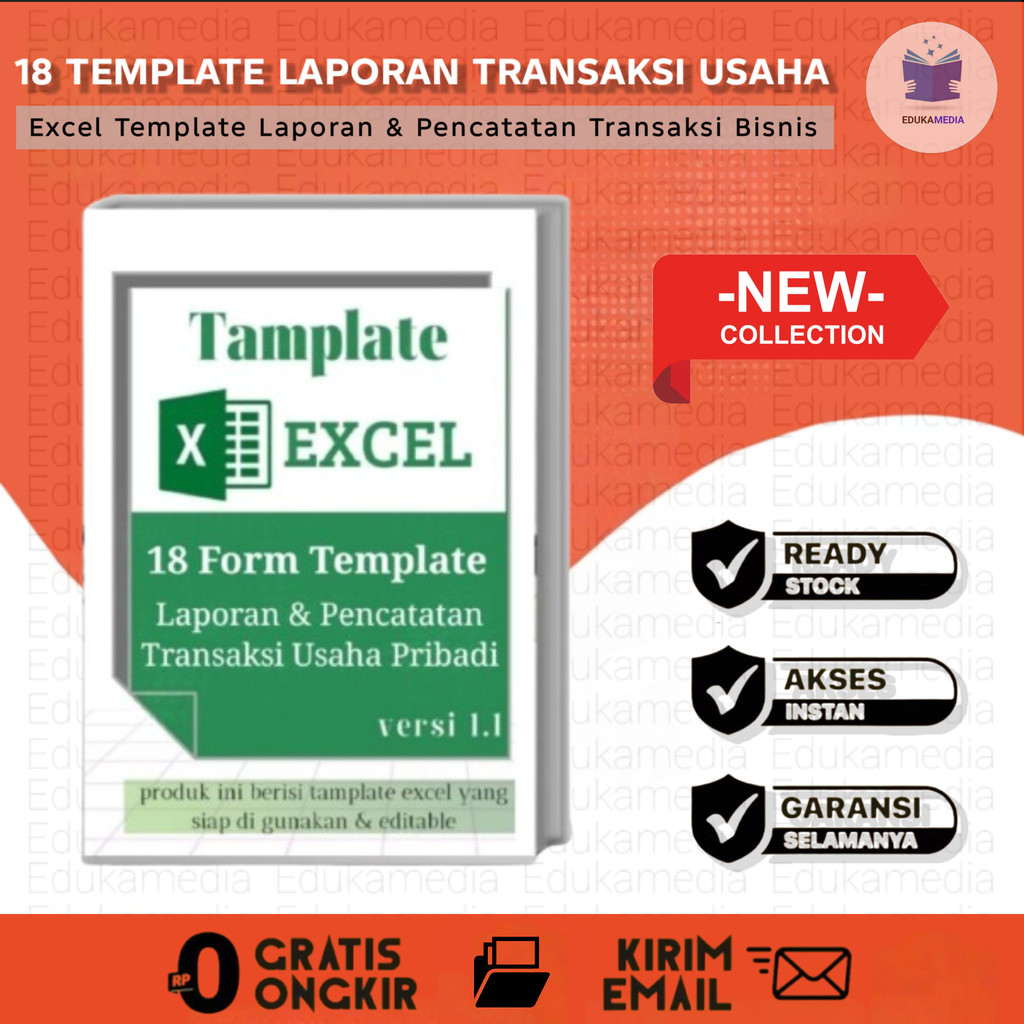 Jual 18 Template Excel Rekap Laporan dan Pencatatan Transaksi Usaha ...