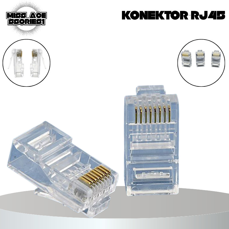 Jual Konektor RJ45 – Jack LAN Ethernet Cat5/Cat6 | Shopee Indonesia