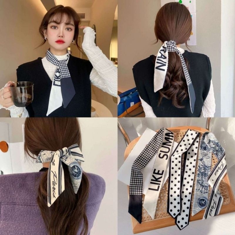 Jual Terlaris! MINI SCARF TAS / TWILLY / IKAT RAMBUT GAYA KOREA ...