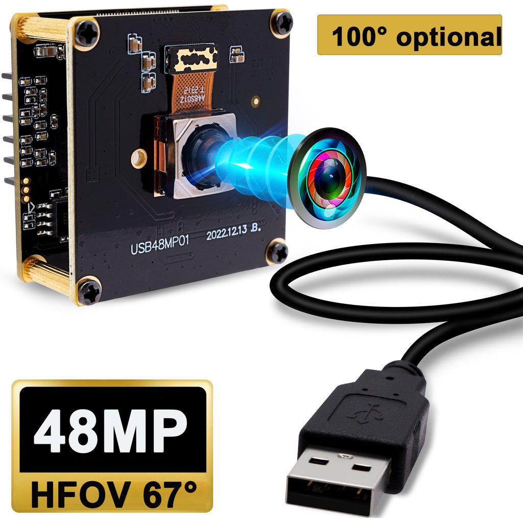 Jual ELP 200ms fast autofocus HD 48MP USB camera FOV 67 FOV 100 free ...