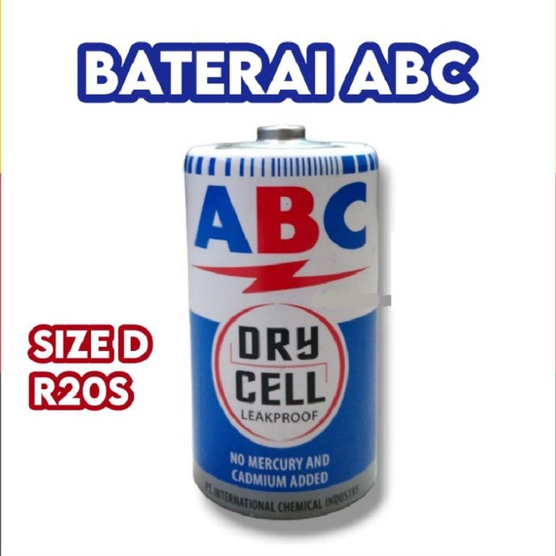 Jual Baterai ABC CZ R20 Size D | R20 1.5V | Heavy Duty Original ...